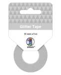Ursus 59060003F Glitter Tape, Rolle 15 mm x 5 m, silber