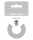 Ursus 59060003F Glitter Tape, Rolle 15 mm x 5 m, silber