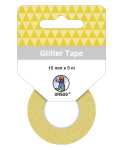 Ursus 59060005F Glitter Tape, Rolle 15 mm x 5 m, gold