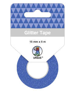 Ursus GLITTER TAPE 15MMx5M ROLLE,KÖNIGSBLAU