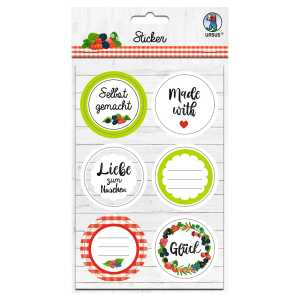 Ursus STICKER "SELBST GEMACHT"24STICKER 4BG SORTIERT