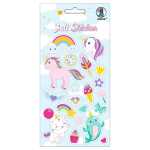 Ursus 59550001 - Filz Sticker "Unicorns", 20 Stück auf einem Bogen