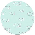 Ursus SILHOUETTENKARTON 300G.23x33CM,FISCHE TÜRKIS