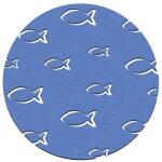 Ursus SILHOUETTENKARTON 300G.23x33CM,FISCHE DUNKELBLAU