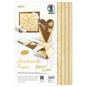 Ursus HANDMADE PAPER "NOBLESSE CREAM"200G.23x33CM,8BL.