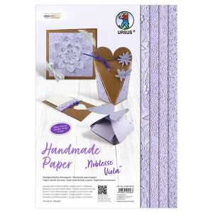 Ursus HANDMADE PAPER "NOBLESSE VIOLA"200G.23x33CM,8BL.