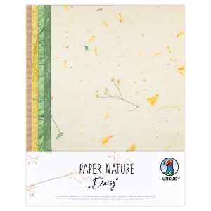 Ursus NATURPAPIERE "DAISY"26x33CM,10BL.
