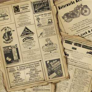 Scrapbook paper "Memories", 12"x12", 5BL. M.97