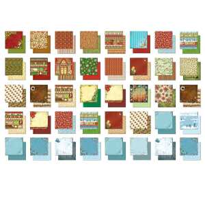 Ursus GLITTER DESIGNPAPIER"X-MAS"190G.30,5X30,5CM 40BL