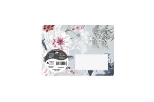 Umschlag C6 gum Botanik hellblau