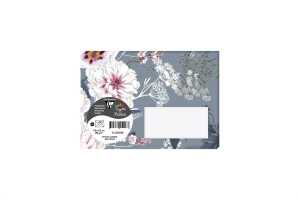 Umschlag C6 gum Botanik dunkelblau