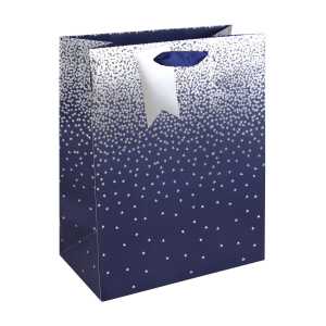Sternregen blau Tasche 26,5x14x33
