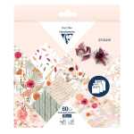 Clairefontaine ORIGAMI 60Bl 3Formate Trockenblumen