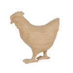 Pappmache Henne 19cm 3609510062286