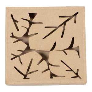 Box Pflanze quadratisch 17x17x3cm