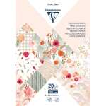 Clairefontaine Block A4 20Bl bedruckt Blumen