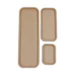 3 Tabletts rechteckig 15/25,6/45cm