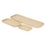 3 Tabletts rechteckig 15/25,6/45cm