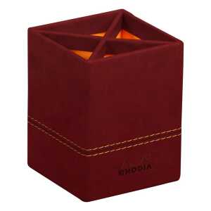 Rhodia  Stifteköcher 8x11 weinrot