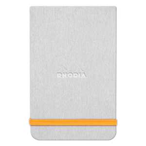 Rhodia Webnotepad 9x14 96Bl lin silber