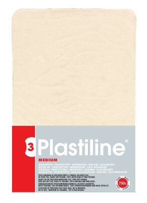 Herbin PLASTILINE hart elfenbein 750G