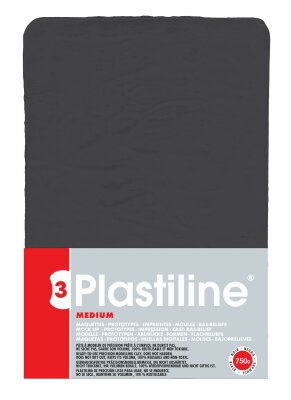 Herbin PLASTILINE hart schwarz 750G