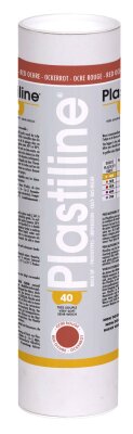 Herbin Plastiline 1340T - Tube de Plastiline Modelliermasse, sehr präzise, Modeler, Sculpter, Formen, Härtegrad 40 sehr weich, 1 kg, Rot