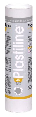 Herbin Plastiline 1640T - Tube de Plastiline Modelliermasse, sehr präzise, Modeler, Sculpter, Formen, Härtegrad 40 sehr weich, 1 kg, Hellgrau, hergestellt in Frankreich