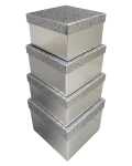4er Set Box Glitter silber 5033601005674