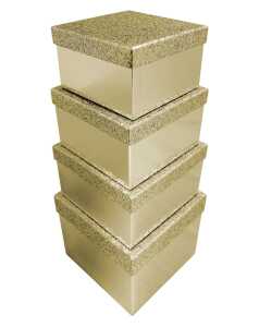 4er Set Box Glitter Gold 5033601005681