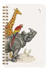 Clairefontaine Animal Spiraladressb 11x17 50Bl lin