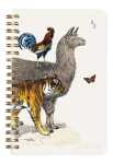 Clairefontaine Animal Spiraladressb 11x17 50Bl lin