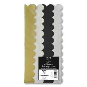 Clairefontaine Seide Packung 6 Bl 50x70 metall st
