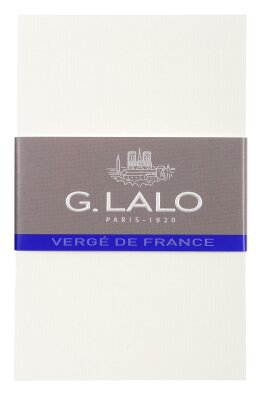 Lalo Lalo 67300L - Pack mit 25 Karten, 8,5x13,5 cm 300g, Vergé-Papier, 1 Pack, Weiß