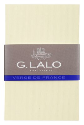 Lalo Lalo 67316L - Pack mit 25 Karten, 8,5x13,5 cm 300g, Vergé-Papier, 1 Pack, Elfenbein