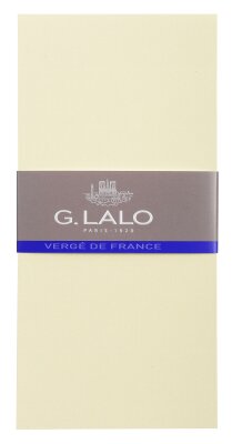 Lalo Lalo 44316L - Pack mit 25 Karten, 10,3x21,3 cm 300g, Vergé-Papier, 1 Pack, Elfenbein