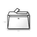 Clairefontaine Umschlag C6 marmor 120g blau