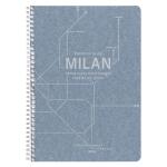 Clairefontaine Jeans, Spiralheft A4 74Bl lin+Rd st