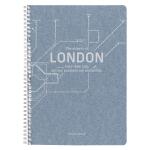 Clairefontaine Jeans, Spiralheft A4 74Bl lin+Rd st