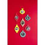 Xmas-Kugel Rahmen rd Aufh 9,5cm