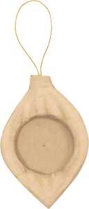 Xmas-Kugel Rahmen lang Aufh 11cm