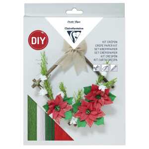 Set Krepppapier Xmas-Kranz 20,5x30