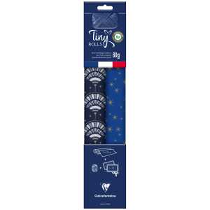 Clairefontaine TinyR 2Rl 5x0,35+Band kraft bl/gd