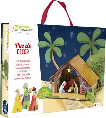 Clairefontaine Avenue Mandarine PU021C- Puzzle Decor, Weihnachtskrippe, 1 Box