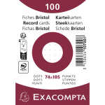 Exacompta Karteikarten A7 dots 100St/Pkg weiss