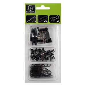 Kit 58 Klammern und Nadeln Iderama schwa