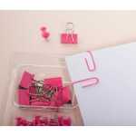 Set 58 Büroklammern Iderama rosa