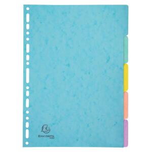 Exacompta Register A4 5tlg Manila 400g AQUAREL