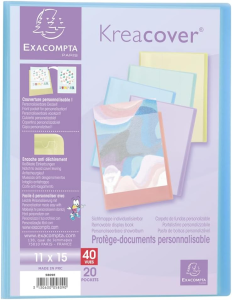 Sichtmappe 11x15cm 20Hül. KC PASTEL sort