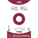 Exacompta Karteikarten 125x200 dots 100St/Pk weiss